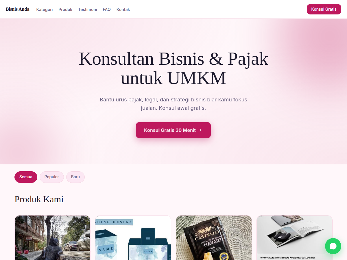 Catalog · konsultan · aura