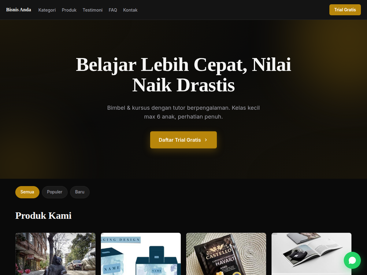 Catalog · kursus · prime