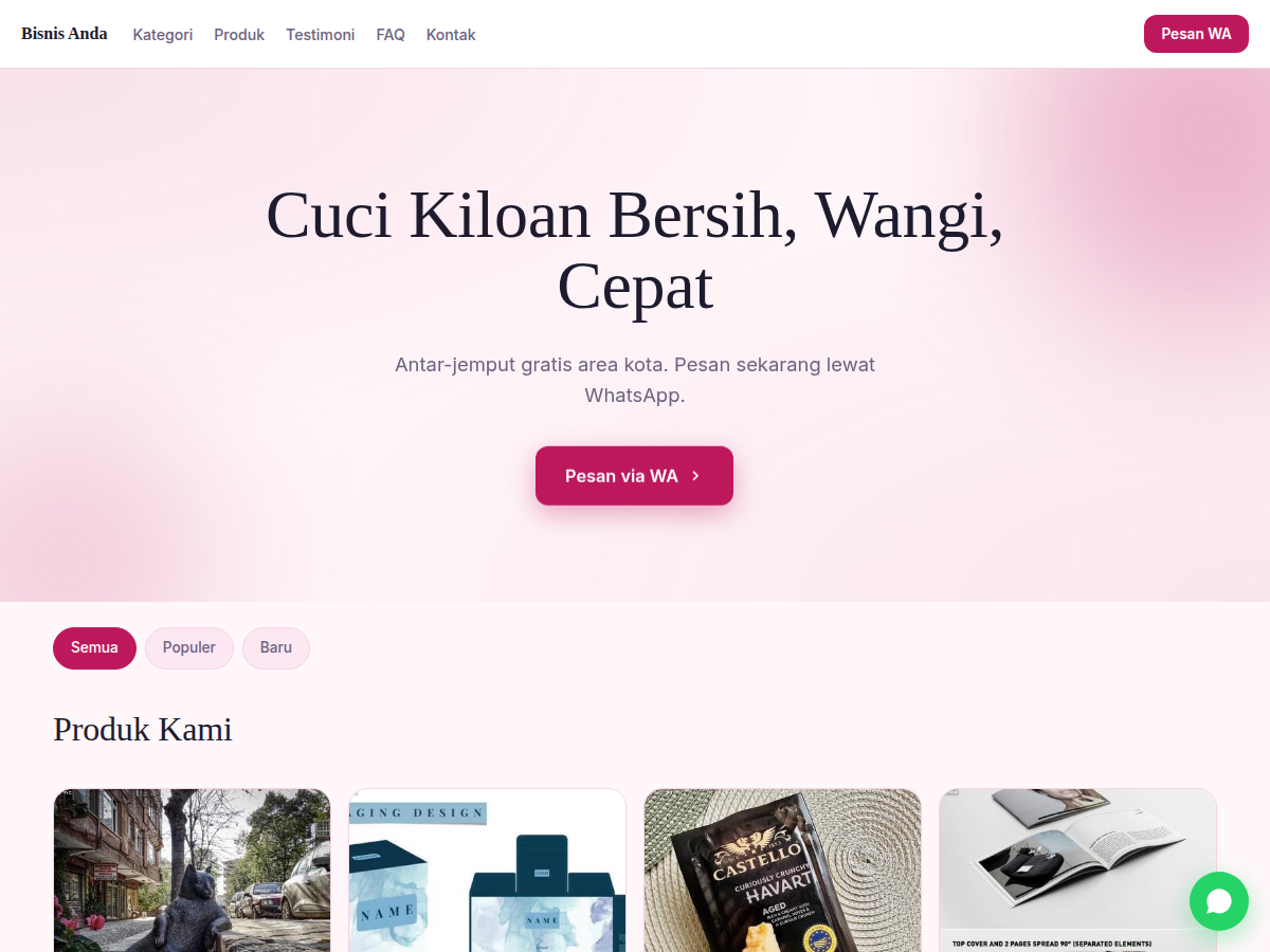 Catalog · laundry · aura