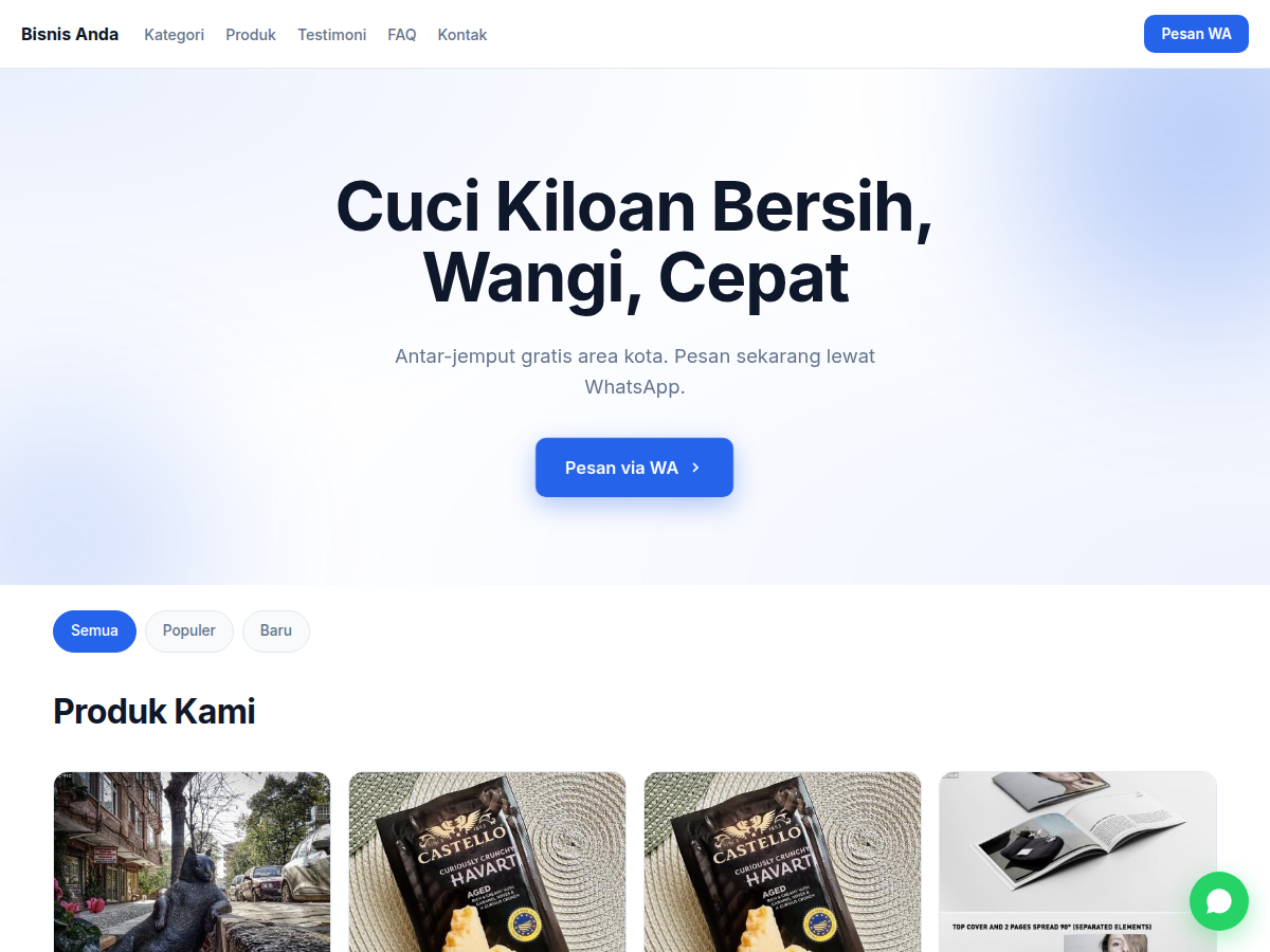 Catalog · laundry · clean