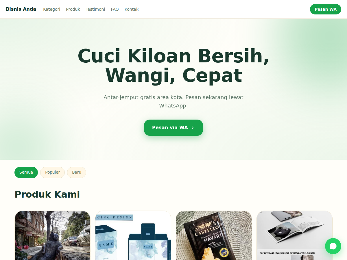 Catalog · laundry · flow
