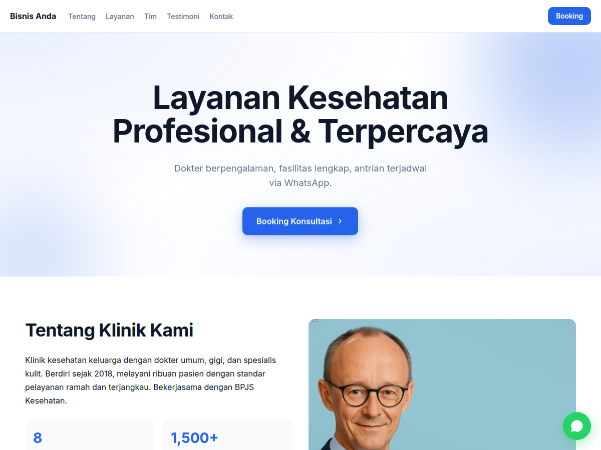 Company Profile · klinik · clean