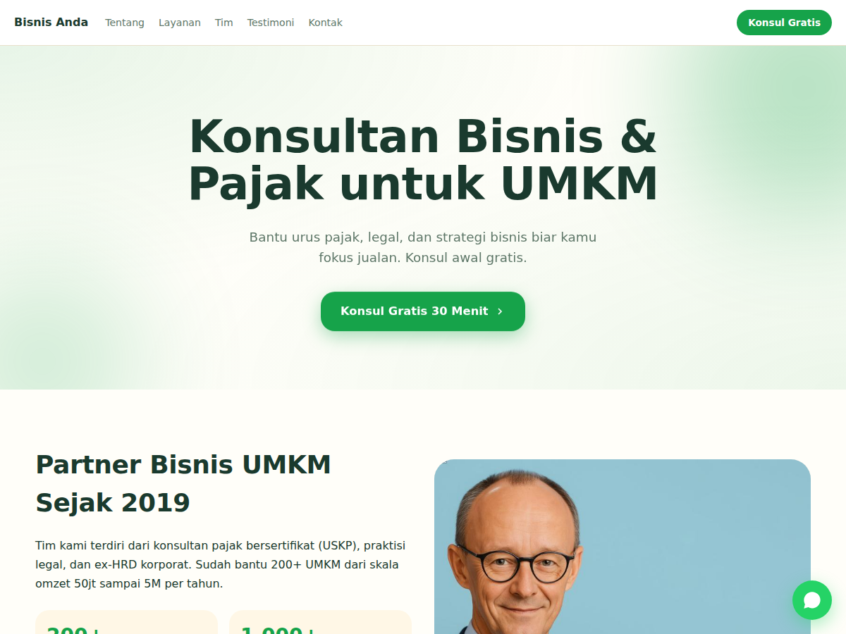 Company Profile · konsultan · flow