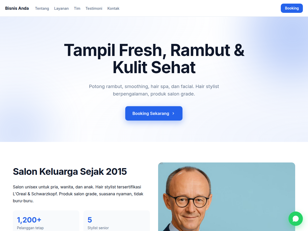Company Profile · salon · clean