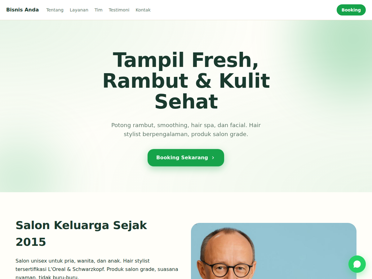 Company Profile · salon · flow