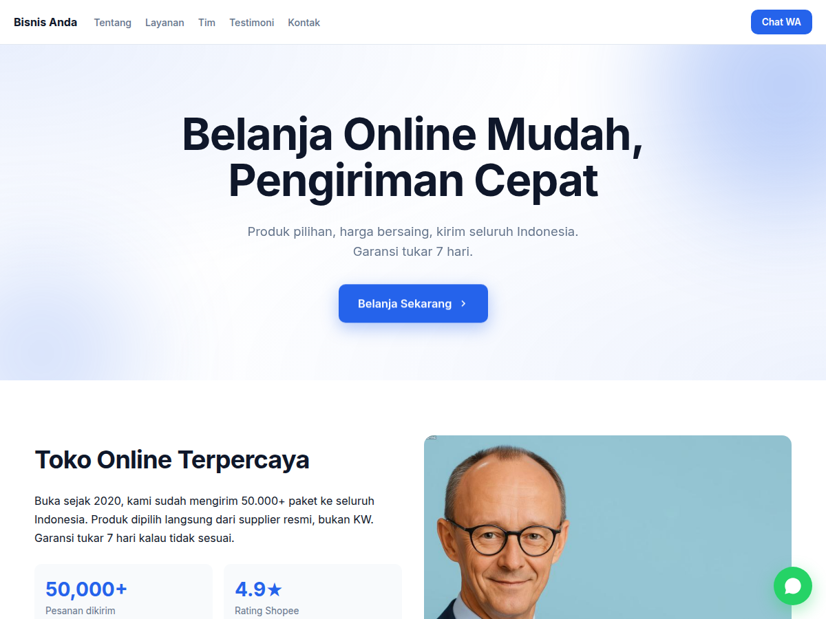 Company Profile · toko · clean