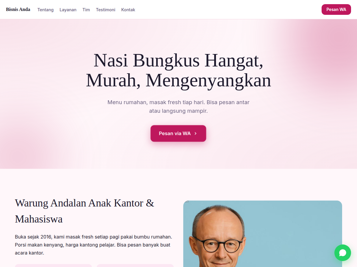 Company Profile · warung · aura