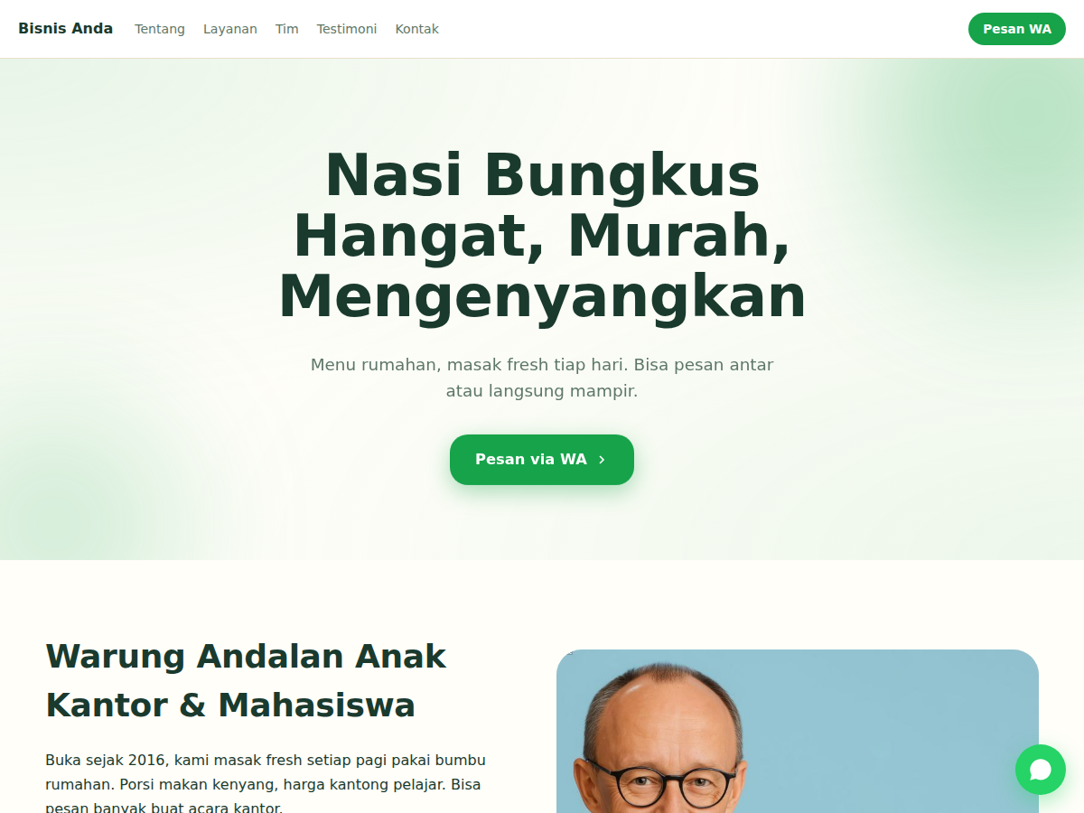 Company Profile · warung · flow