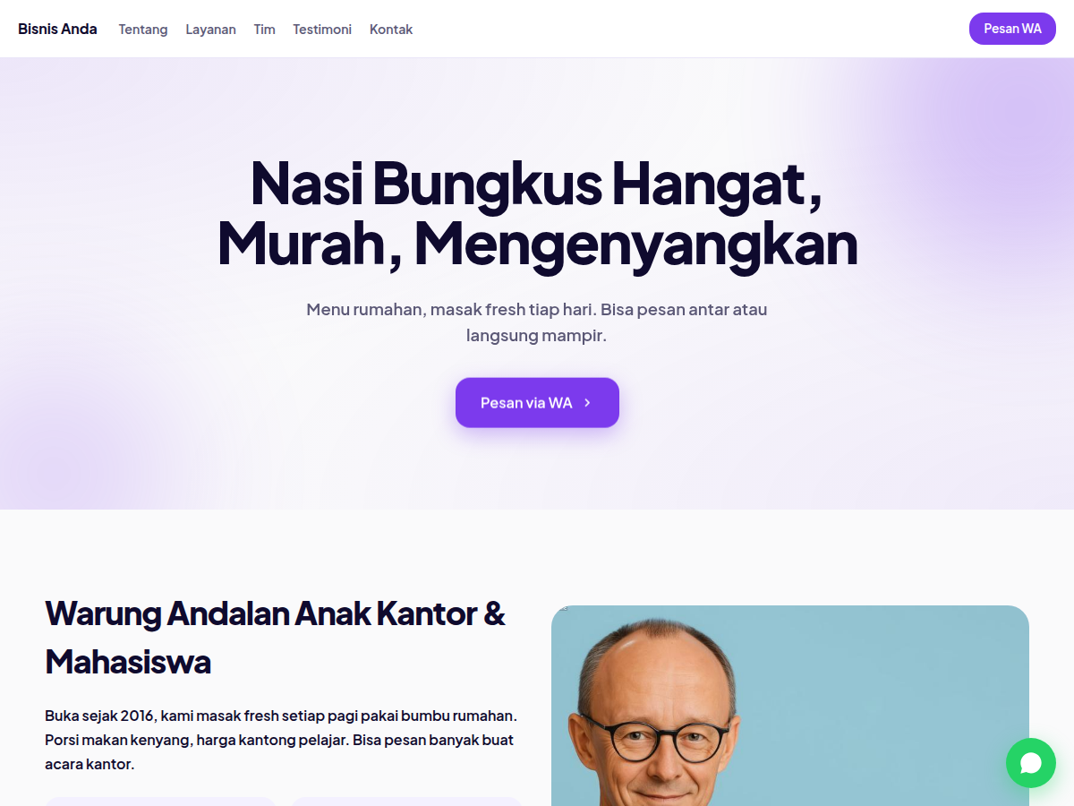 Company Profile · warung · nova