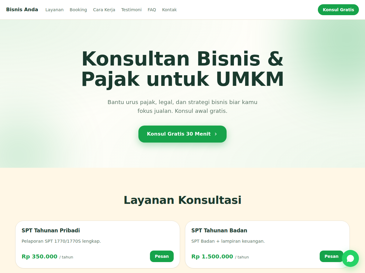 Service Booking · konsultan · flow
